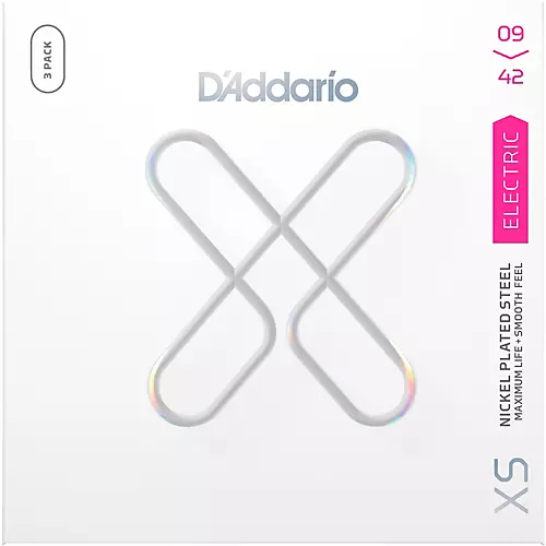 D'Addario XS Nickel Coated Electric Guitar Strings - 3 Pack 11 - 49