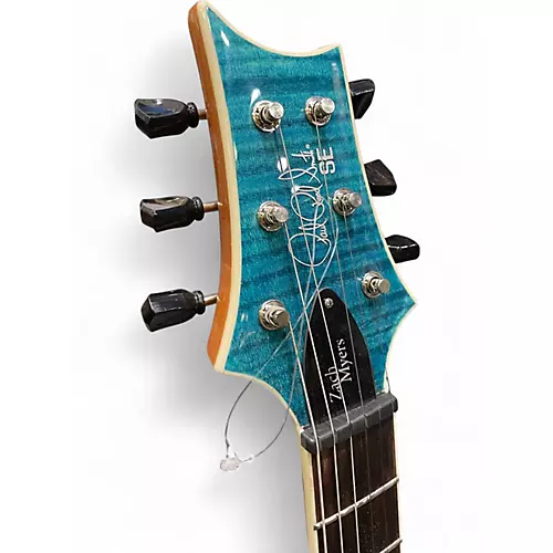 Used PRS Zach Myers Signature SE Blue Solid Body Electric Guitar Blue