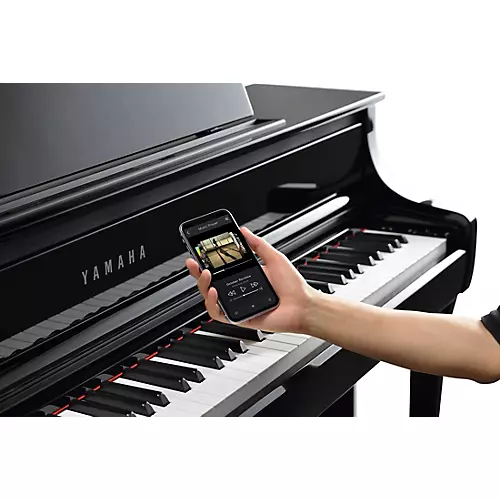 Yamaha Clavinova CLP-875 Console Digital Piano With Bench White Birch