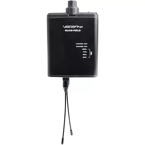 VocoPro FIELD-QUAD-B Portable 4 Lavalier Field/Camera-Mountable Wireless Microphone System, 902-927.2mHz Band 12