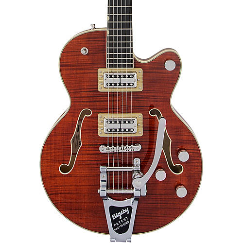 Gretsch Guitars G6659TFM Players Edition Broadkaster Jr. Center Block Bigsby Semi-Hollow Electric Guitar Bourbon Stain