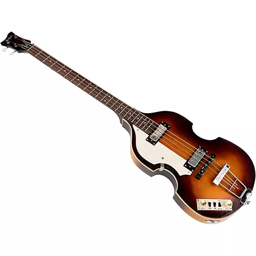 Hofner Ignition Series Left-Handed Short-Scale Violin Bass Guitar Sunburst