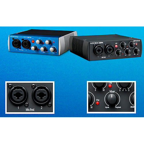 PreSonus AudioBox USB 96 25th Anniversary Edition Audio Interface With Studio One Artist 6 Software Black