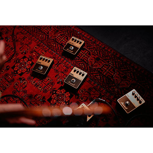 Marshall DSL Overdrive Effects Pedal Black and Gold