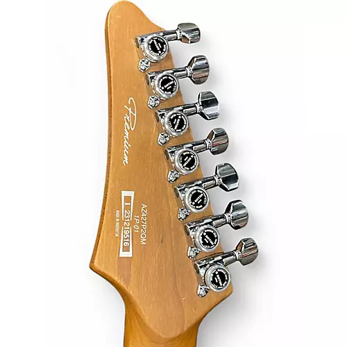 Used Ibanez AZ427P2QM 7 String Blue Burst Solid Body Electric Guitar Blue Burst