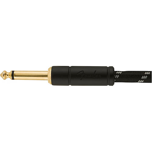 Fender Deluxe Series Straight to Straight Instrument Cable 25 ft. Black Tweed