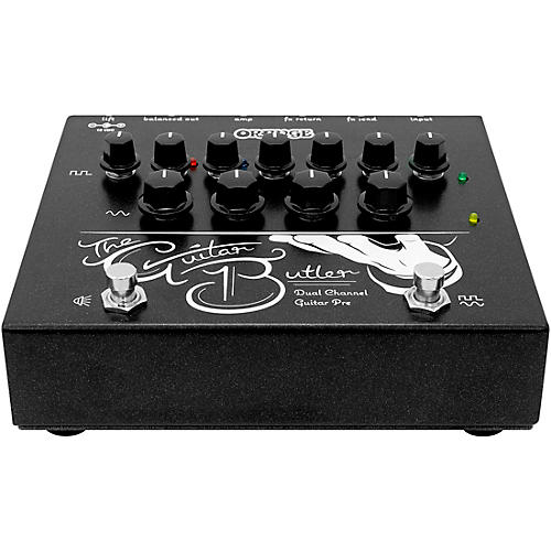 Orange Amplifiers Guitar Butler Dual Channel Guitar Preamp Effects Pedal Black