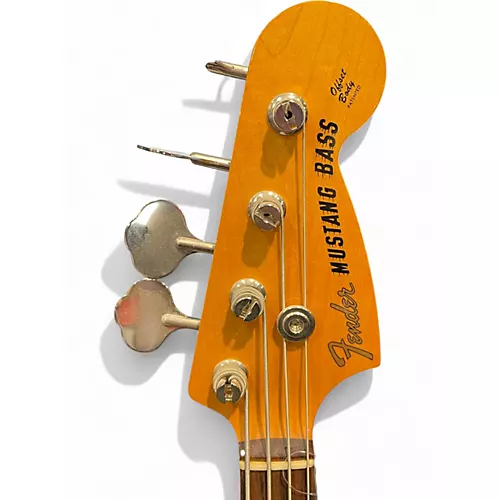 Used Fender Mustang Bass Olympic White Electric Bass Guitar Olympic White