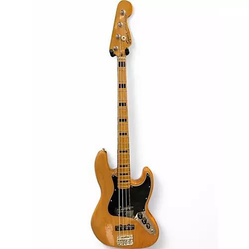 Used Squier Classic Vibe 70s Jazz Bass Natural Electric Bass Guitar Natural