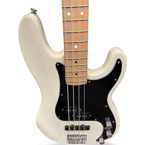 Used Squier Precision Bass WHITE Electric Bass Guitar WHITE