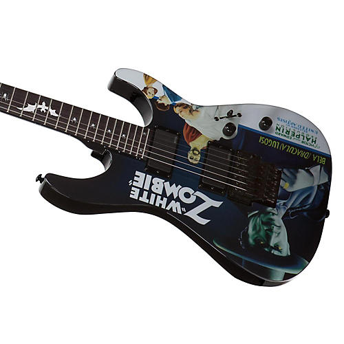 ESP LTD Kirk Hammett Signature White Zombie Electric Guitar Graphic