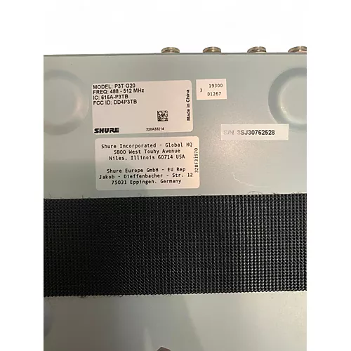 Used Shure Psm300 P3t In Ear Wireless System