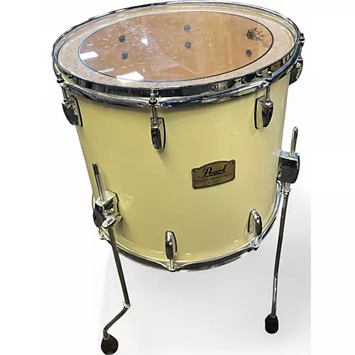 Used Pearl 4 Piece Session Studio Classic Antique White Drum Kit Antique White