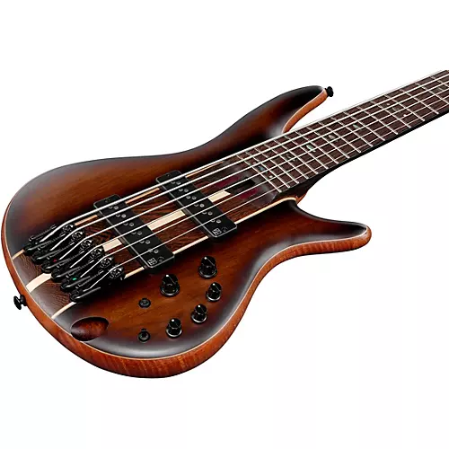 Ibanez Premium SR1356B 6-String Electric Bass Dual Mocha Burst Flat