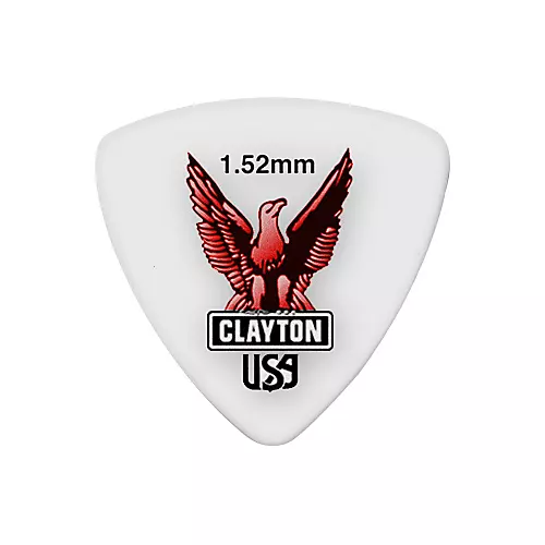 Clayton Acetal Rounded Triangle Guitar Picks 1.26 mm 1 Dozen