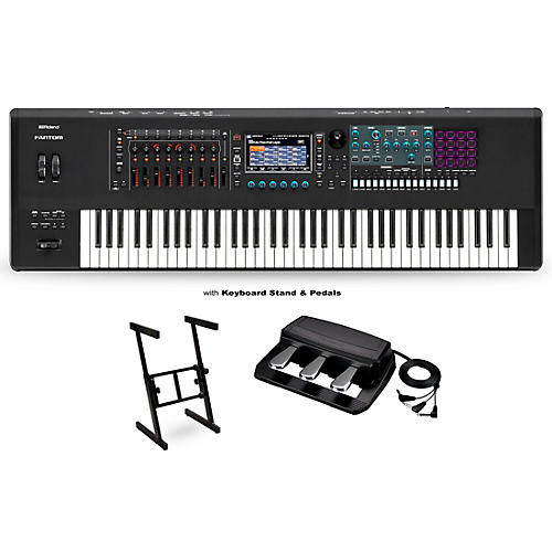 Roland FANTOM-7 Workstation With RPU-3 Pedal and Z Stand