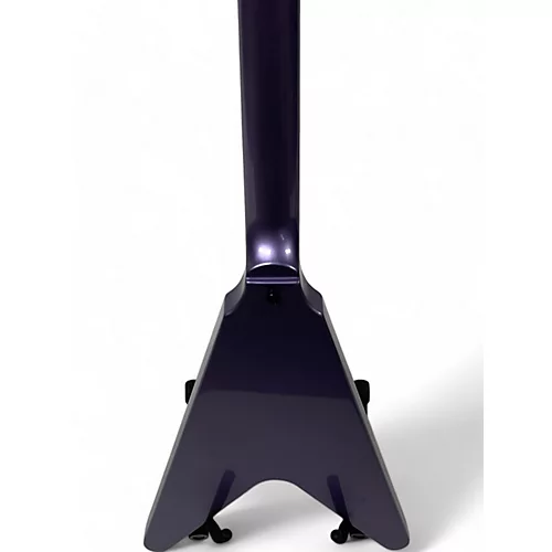 Used Epiphone kirk hammett V purple Solid Body Electric Guitar purple