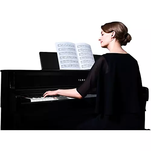 Yamaha Clavinova CLP-875 Console Digital Piano With Bench White Birch