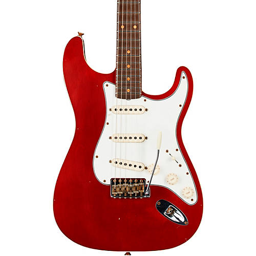 Fender Custom Shop Limited-Edition Double-Bound Stratocaster Journeyman Relic Electric Guitar Aged Sherwood Green Metallic