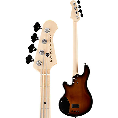Lakland Classic 44-14 Maple Fretboard Electric Bass Guitar Tobacco Sunburst