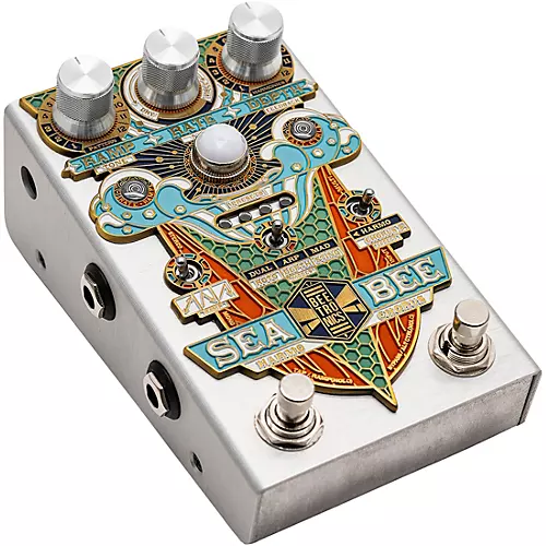 Beetronics FX Seabee Harmochorus Effects Pedal Silver Anodized