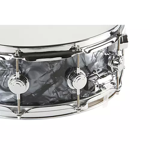 DW Collector's Series FinishPly Snare Drum Black Galaxy with Chrome Hardware 14x5.5
