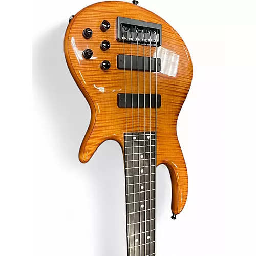 Used Carvin 6-STRING TRANS NATURAL FLAME Electric Bass Guitar TRANS NATURAL FLAME