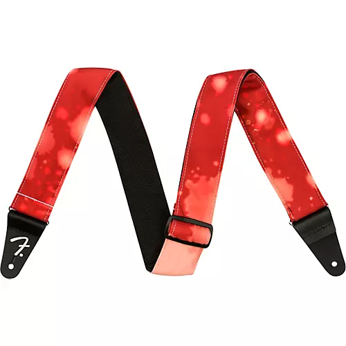 Fender Tie Dye Acid Wash Strap Red 2 in.