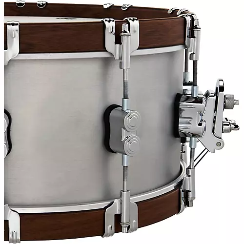 PDP by DW Concept Select Aluminum Snare Drum With Walnut Hoops 14 x 5 in. Aluminum