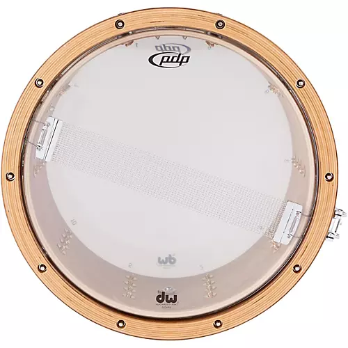 PDP by DW Limited-Edition Dark Stain Maple and Walnut Snare With Walnut Hoops and Chrome Hardware 14 x 7.5 in.