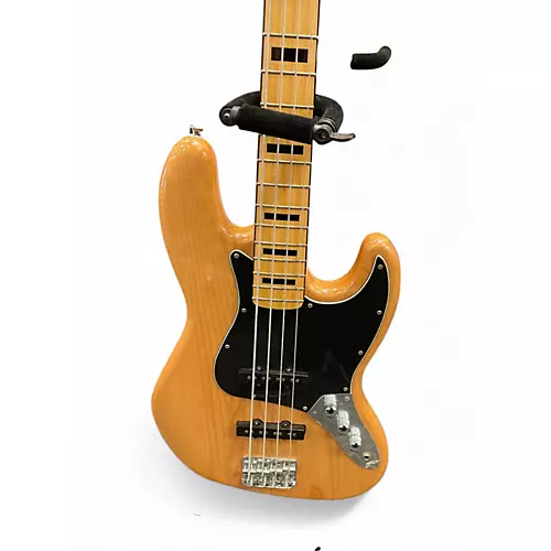 Used Squier Classic Vibe 70s Jazz Bass Natural Electric Bass Guitar Natural
