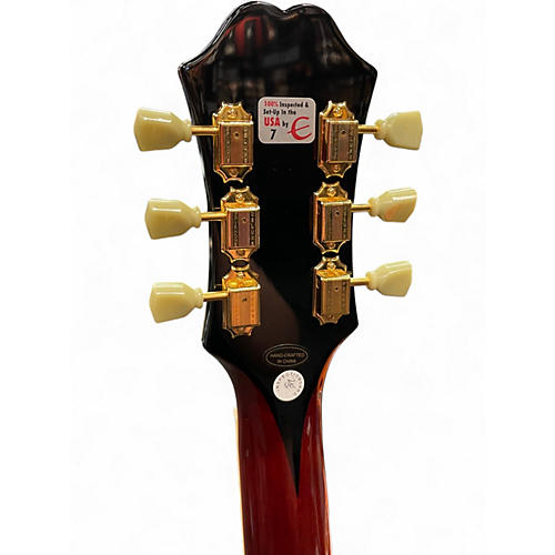 Used Epiphone Johnny A. Custom Sunset Glow Hollow Body Electric Guitar Sunset Glow