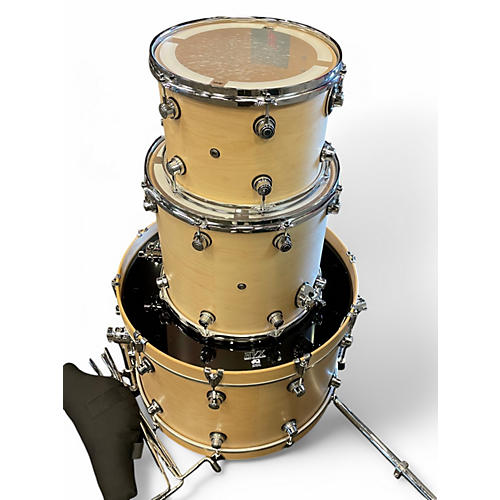 Used DW 3 Piece Performance Series Natural satin Drum Kit Natural satin
