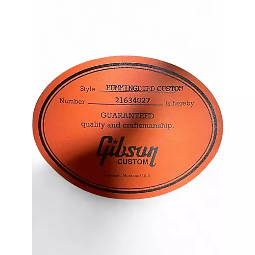 Used Gibson Hummingbird Custom Koa Natural Acoustic Electric Guitar Natural