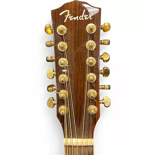 Used Fender CJ290SCE12 Jumbo Natural 12 String Acoustic Electric Guitar Natural