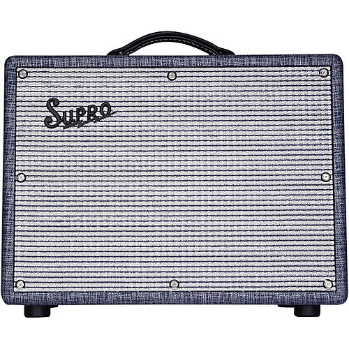 Supro 1970RK Keeley Custom 25W Tube Guitar Combo Amplifier Blue