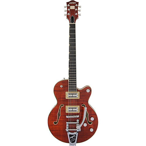 Gretsch Guitars G6659TFM Players Edition Broadkaster Jr. Center Block Bigsby Semi-Hollow Electric Guitar Bourbon Stain