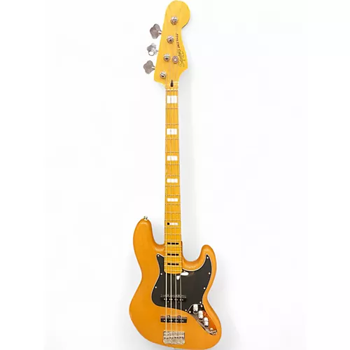 Used Squier Jazz Bass Natural Electric Bass Guitar Natural