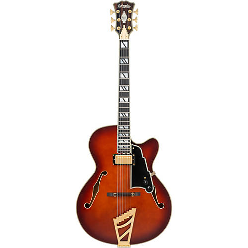 D'Angelico Excel 16 Hollowbody Electric Guitar w/ Seymour Duncan 59 Humbucker Amaretto Burst