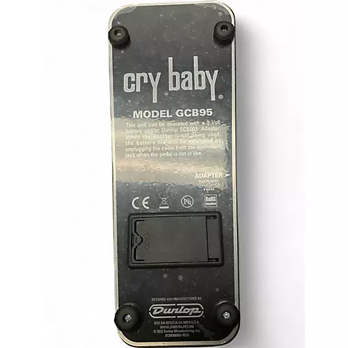 Used Dunlop GCB95 Original Crybaby Wah Effect Pedal