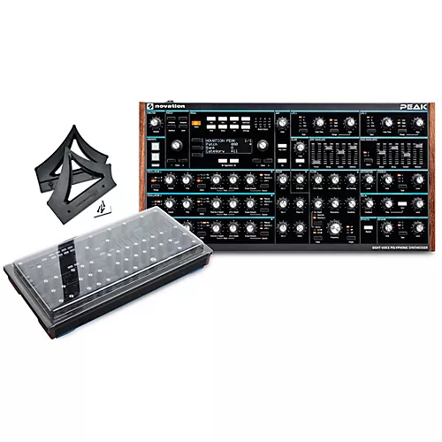 Novation Peak Desktop Synthesizer With Decksaver Cover and Stand