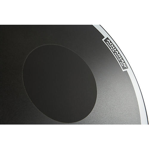 Aquarian Super-Kick III Black Drumhead 24 in.