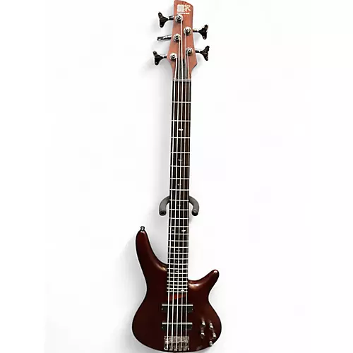 Used Ibanez SR505 5 String Worn Brown Electric Bass Guitar Worn Brown