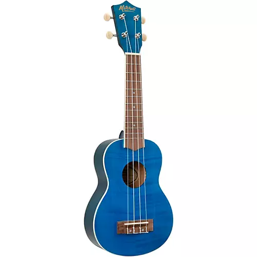 Mitchell MU45F Exotic Soprano Ukulele Flamed Maple Cherry