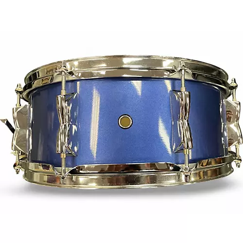 Used Yamaha 5X14 Wood Shell Blue Drum Blue 8