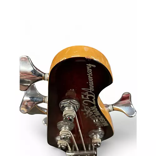 Used Ernie Ball Music Man 25th Anniversary Reflex Bass 4 HH Venetian Red Burst Electric Bass Guitar Venetian Red Burst