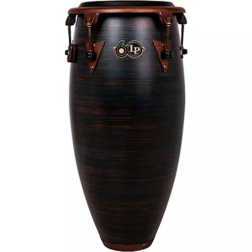 LP LP 60th Anniversary Top Tuning Fiberglass Conga with Rustic Bronze Hardware 11.75 in. Roasted Hazel Finish