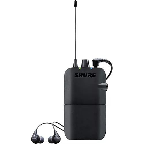 Shure PSM 300 Wireless Personal Monitoring System With SE112-GR Earphones Band J13 Gray