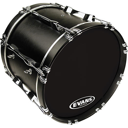 Evans MX1 Marching Bass Drum Head Black 30 in.