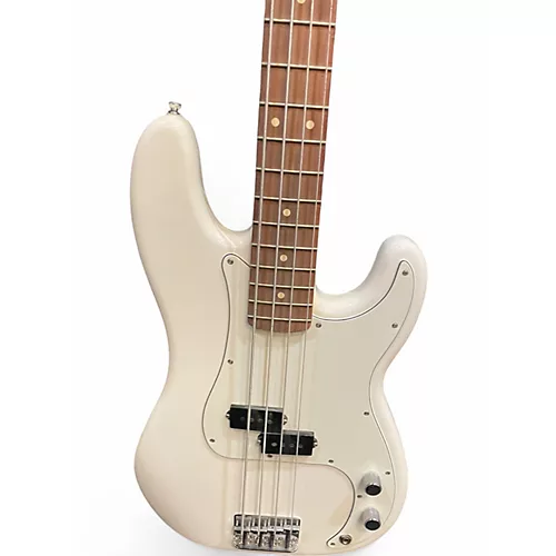 Used Fender Standard Jazz Bass Olympic White Electric Bass Guitar Olympic White